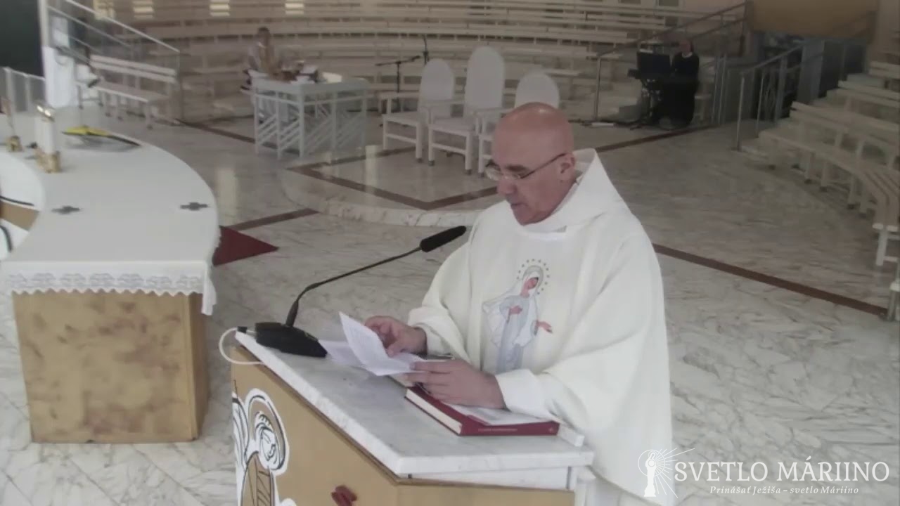 Homília, páter Dragan Ružić, Medžugorie, 17.05.2020