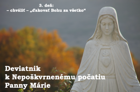 Deviatnik k Nepoškvrnenému počatiu Panny Márie – 3. deň