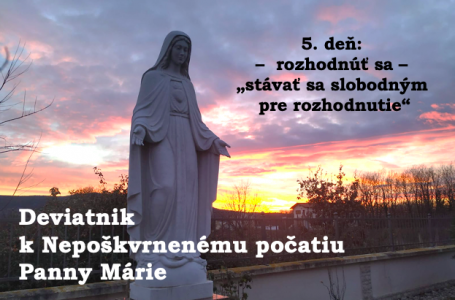Deviatnik k Nepoškvrnenému počatiu Panny Márie – 5. deň