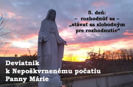 Deviatnik k Nepoškvrnenému počatiu Panny Márie – 5. deň