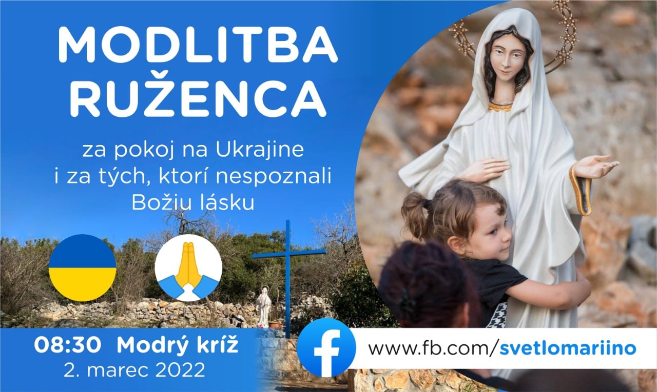 Ruženec za pokoj na Ukrajine i za tých, ktorí nespoznali Božiu lásku