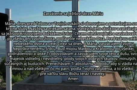 3 deň deviatnika pred 41. výročím zjavení Panny Márie v Medžugorí