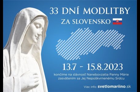 33 DNÍ MODLITBY ZA SLOVENSKO – 24. deň