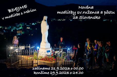 Novéna modlitby sv.ruženca a pôstu za Slovensko