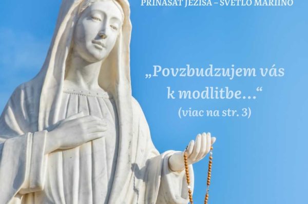 Svetlo Máriino. Máj 2024