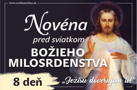Novéna pred sviatkom Božieho milosrdenstva – 8.deň