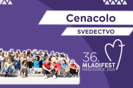 36. MLADIFEST – SVEDECTVO: Cenacolo